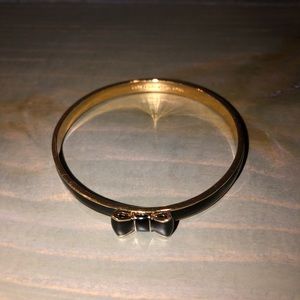 Kate Spade black bow bangle